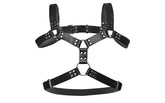 Strict 6 O-Ring BDSM Play Adjustable Chest Harness - - Cuffs And Restraints